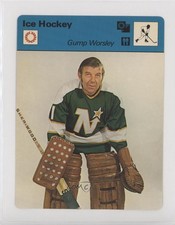 1977-79 Sportscasters Series 06 Lausanne Printed in Japan Gump Worsley HOF 7i6
