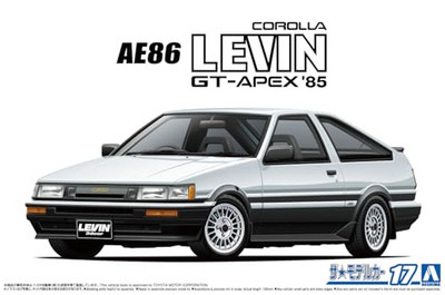 AOSHIMA 1/24 Scale TOYOTA AE86 COROLLA LEVIN GT-APEX 1985 Plastic Model Kit