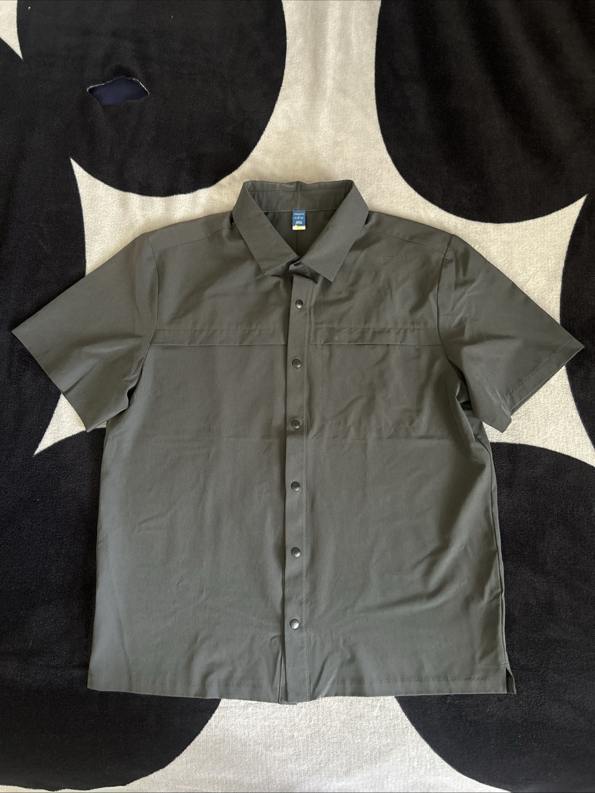 Stretch Tech Active Utility Golf Button Shirt - image 1