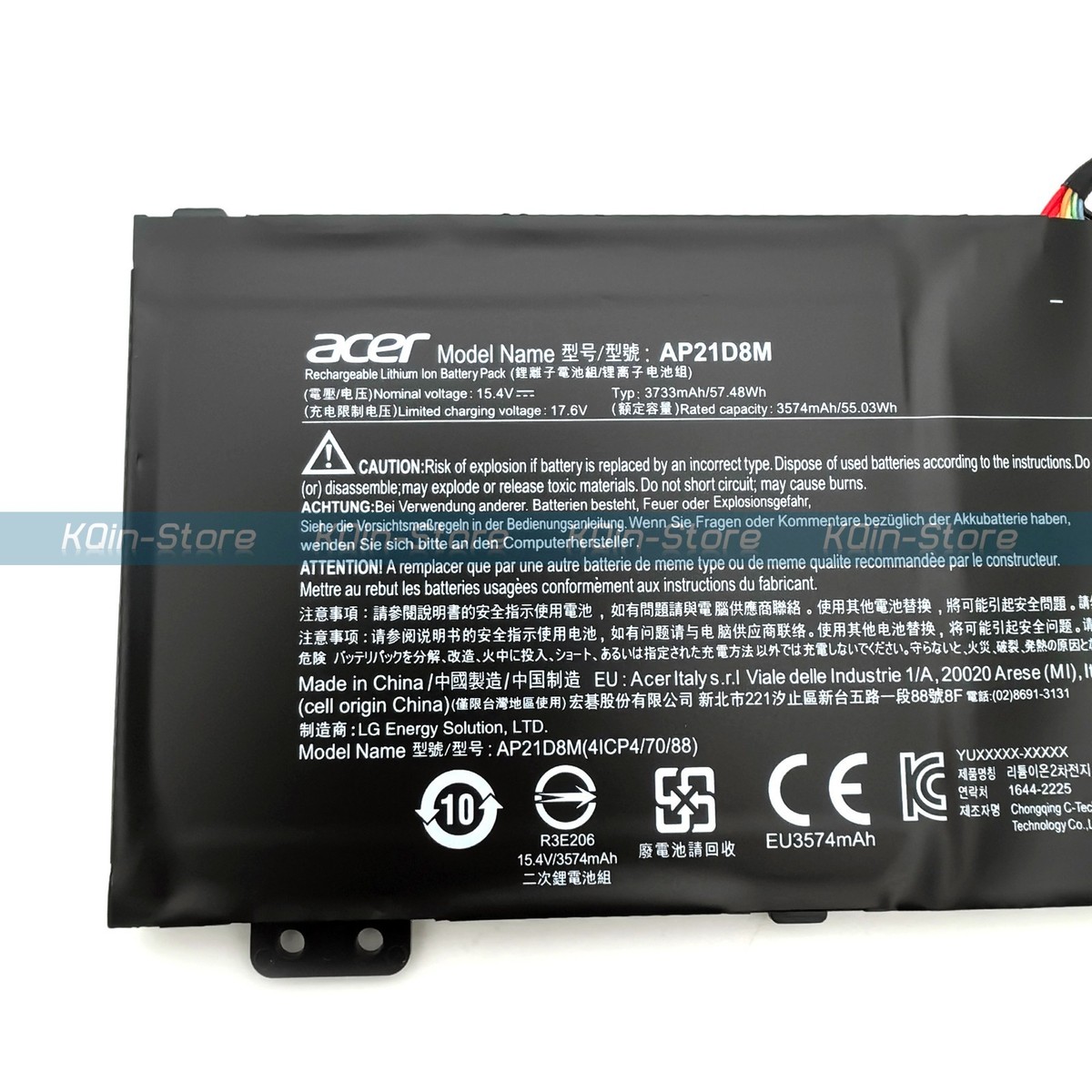 Genuine AP21D8M Laptop Battery for Acer Nitro V 15 ANV15-51 AN16