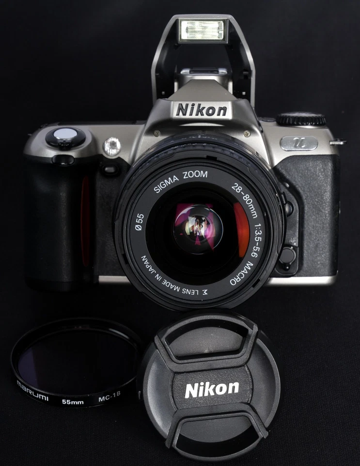 Nikon U QD AF 35mm Film SLR c/w Sigma AF 28-80mm f/3.5-5.6 AsphericZoom Lens Kit - Image 4 of 4
