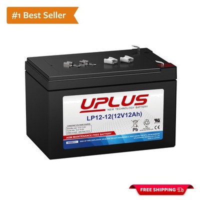 Lightweight 12V 12AH AGM Battery with F2 Terminal for Versatile Applications
