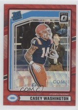 2024 Donruss Rated Rookie Optic Preview Red Wave Prizm Casey Washington 0rr7