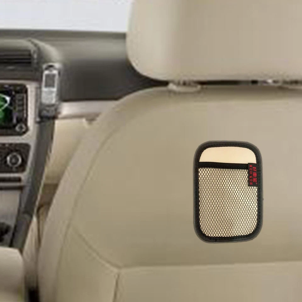 HOT!Car Air Vent Mobile Phone Mesh Holder Pocket Debris Storage Organizer Bag - Image 2 of 4