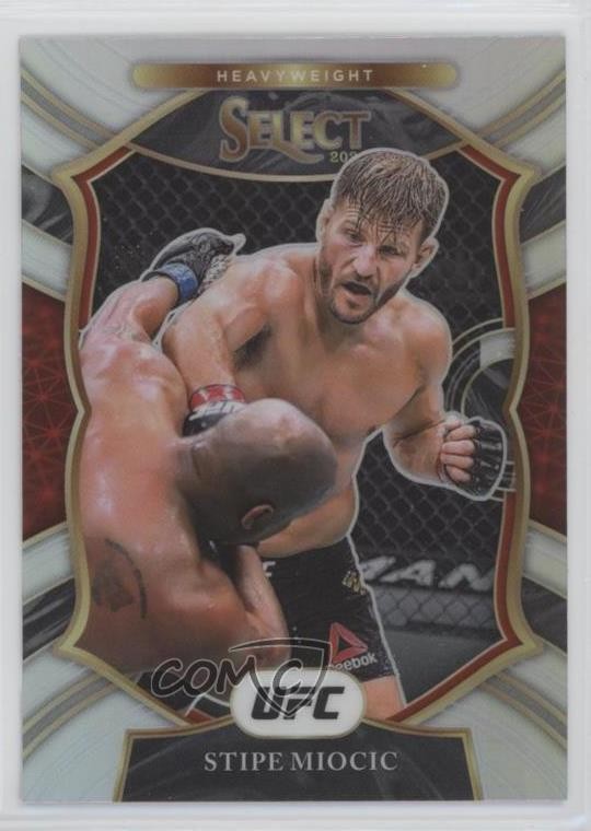 2021 Panini Select UFC Concourse Silver Prizm Stipe Miocic #61 0nf2
