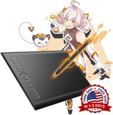 Tableta de dibujo, tableta gr fica grande de 10 x 6 pulgadas con anillo t ctil