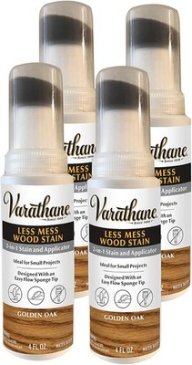 Varathane Less Mess Wood Stain Applicator Golden Oak 4 oz 4-Pack