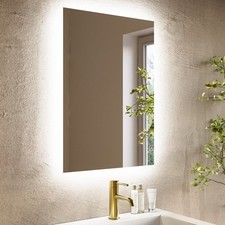 Rectangular Backlit Bathroom Mirror with Battery Operated Lights 700 x  VELAB700