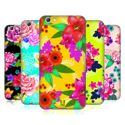 HEAD CASE DESIGNS PAINTED FLOWERS SOFT GEL CASE FOR OPPO PHONES