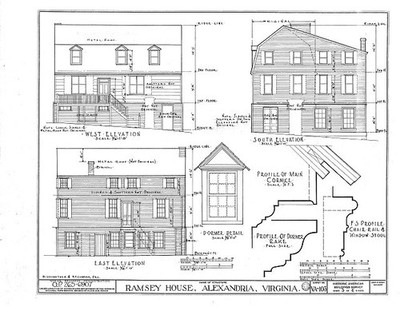 HABS VA,7-ALEX,50- sheet 3 4 - William Ramsay House, 221 King Street,