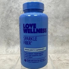 Love Wellness Sparkle Fiber Supplement. “Femcare” Daily Gut, Hormones & Vag-90ct