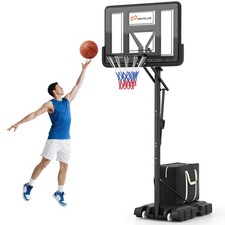 44" Portable Adjustable Basketball Goal Hoop Stand System W/Secure Bag Outdoor