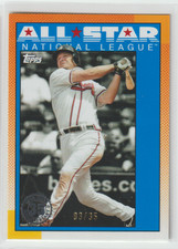 2025 Topps Series 2 Chipper Jones 1990 All-Star NO NAME #03/35 #90AS-11 Braves