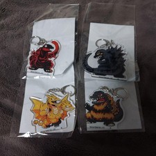 Godzilla acrylic key chain set of 4