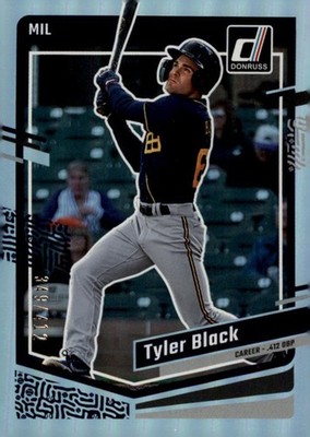 Tyler Black 2023 Donruss #136 Career Stat Line SN #/412