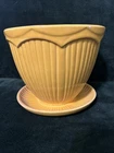 Vintage McCoy Pottery Flower Pot Marigold Yellow Planter Tiara Line 60s USA