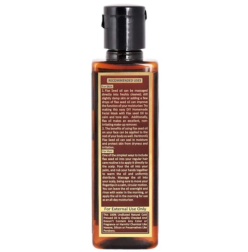 Herbtoniq Flaxseed Carrier Oil For Skin And Hair 100ml - Picture 5 of 8