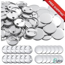 300 Pcs Metal Badge Making Kit - Durable 1.46 Inch Round Button Components fo...
