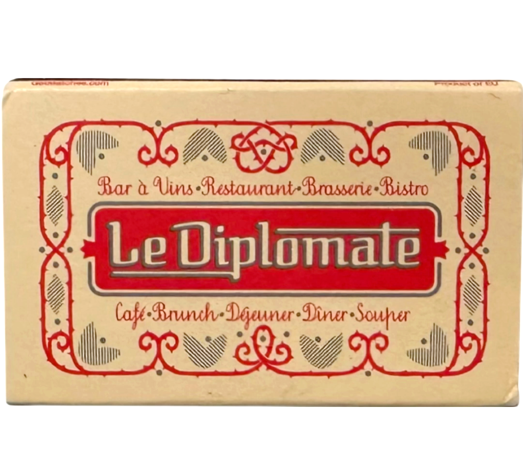 Le Diplomate Restaurant Washington, DC Un-Struck Matches Matchbook
