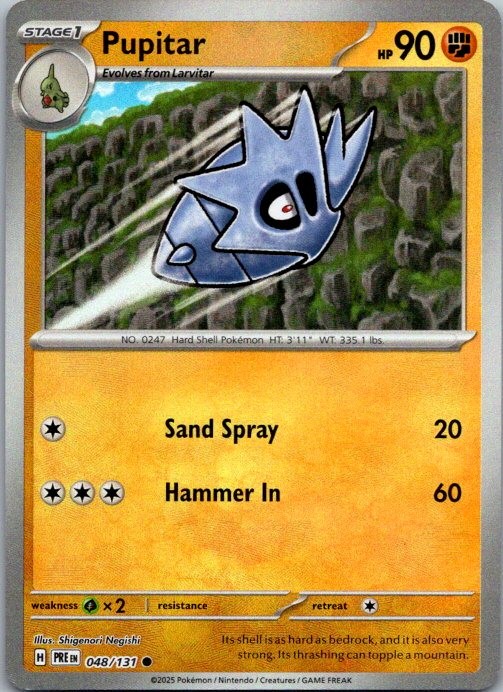 Pupitar (Poke Ball Pattern) Common SV: Prismatic Evolutions 048/131 NM