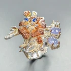 Jewellery Natural Tanzanite Ring 925 Sterling Silver Size 6.5 /R454341