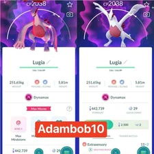 Pokémon Go - Shiny Dynamax Lugia - PTC or Trade 20K Stardust / Lucky Trinket