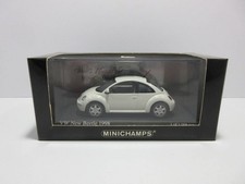 Mini car 1/43 Minichamps Volkswagen VW New Beetle 1998 White Cool white model