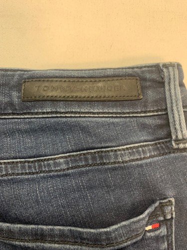 TOMMY HILFIGER JEANS 30 W 32 L INDIGO BLUE RW Jegging Fit Zipped Leg Stretchy - Picture 15 of 16