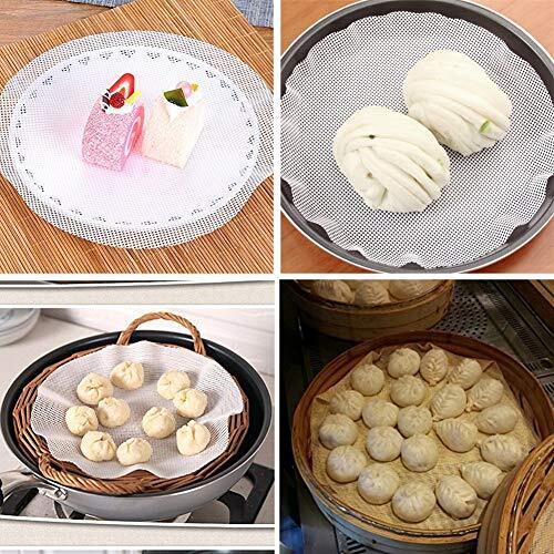 INCHANT 3Pcs/set,Reusable Silicone Steamer Mesh, Non-stick Liner/Mat