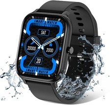 Smart Watch,Full Touch Screen IP68 Waterproof Fitness Tracker Bluetooth Smart W