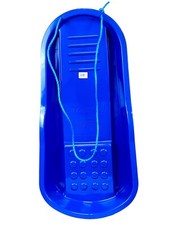 Large Kids Adults Snow Sledge Sleigh Sled Toboggan With Rope Plastic Heavy Duty 
