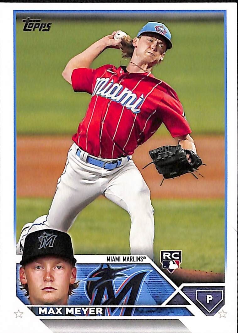 2023 Topps Series 2 Max Meyer #388 Miami Marlins Rookie Card