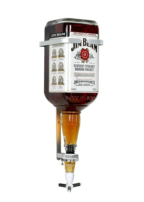 FUCHS Wandhalterung + Dosierer 2 cl für Jim Beam 4,5 Liter Flasche + Dosiergerät