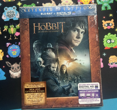 The Hobbit: An Unexpected Journey (Extended Edition) (Blu-ray) SEALED (B126-54)