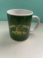 John Deere 11 oz Coffee Mug Cup Moline, Illinois Tractor Green, Made by Gibson