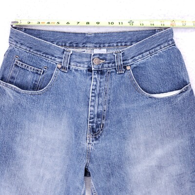 Banana Jack Jean Shorts Denim Cotton Mens SZ 34 Blue VTG Carpenter