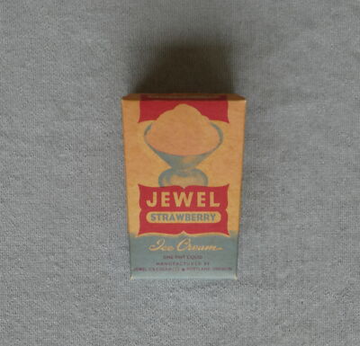 Jewel one pint ice cream pail cardboard carton, Portland, Oregon ( OR )