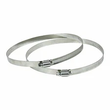iPower 3/4/6/8/10/12 Inch Stainless Steel Duct Hose Clamps 2 Pack