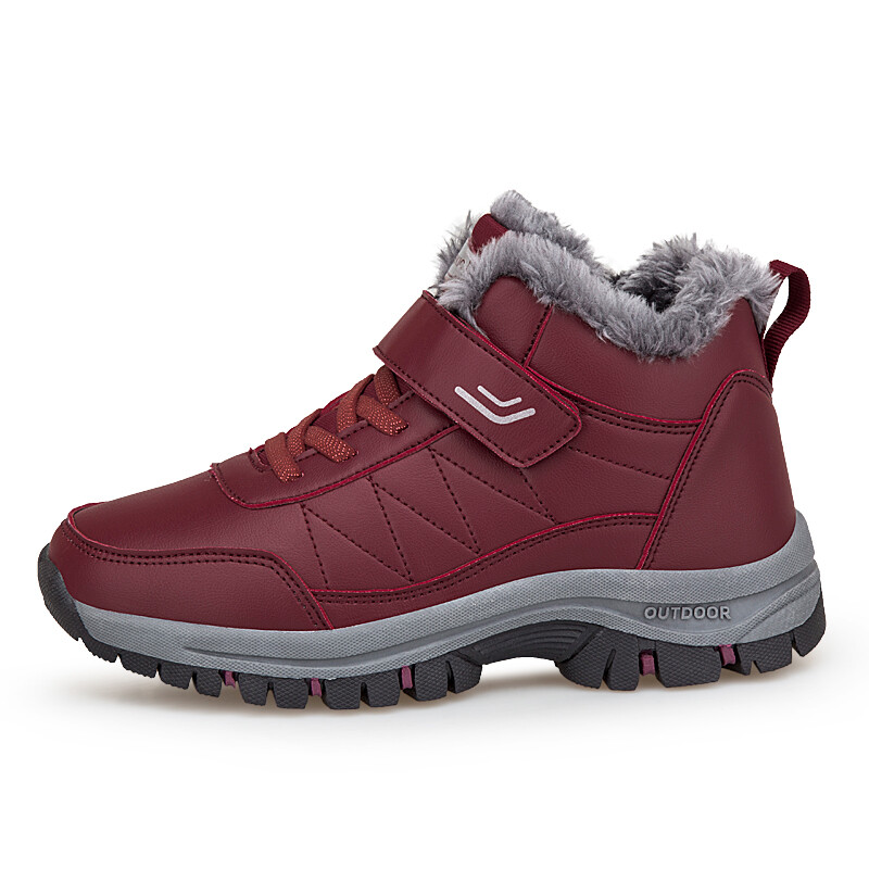 Waterproof Winter Men Women Shoes Snow Boots Fur-lined Slip