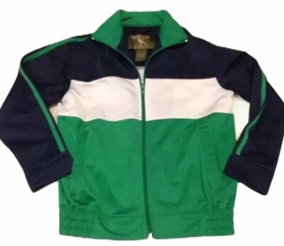 blue athletic jacket