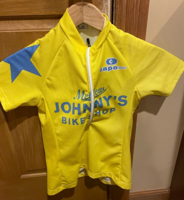 Mellow Johnny's Bike Shop Cycling Jersey -Size Small - Bright