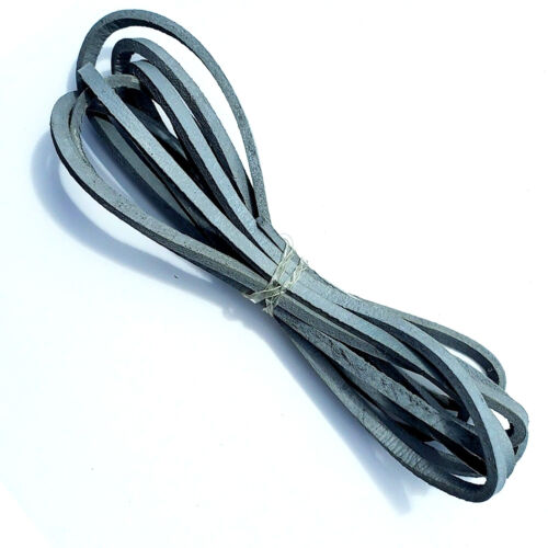 Highway Leather LACE Genuine Leather Strip Cord Braiding String Lacing 64" GRAY - Picture 1 of 2