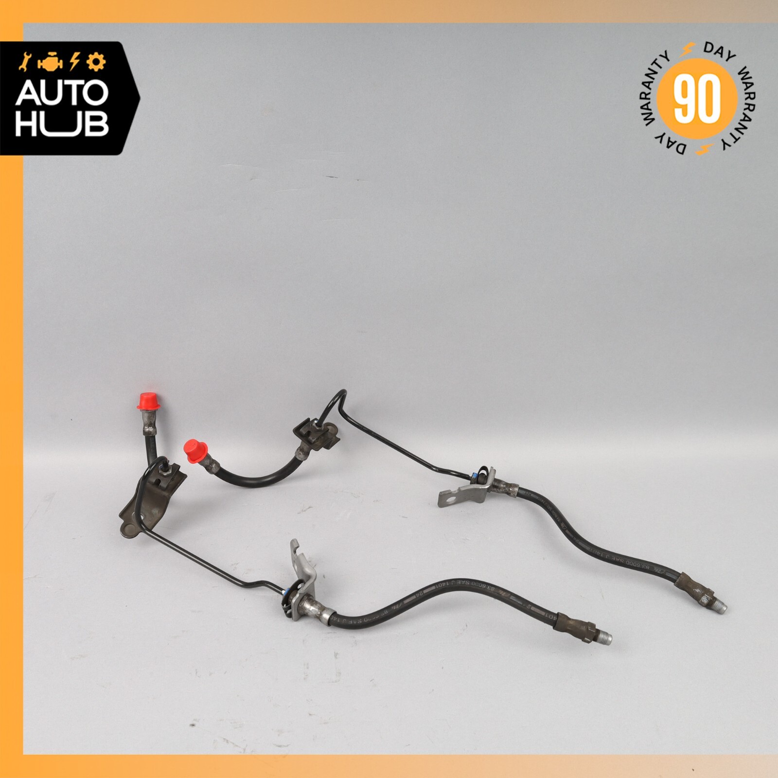 03-13 Bentley Continental GT Rear Left & Right Brake Hose pipe Line Set OEM