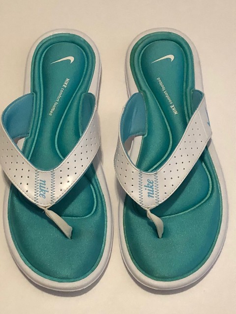 Nike Womenâs Ultra Comfort 3 Thong Sandal, AR4498-001, Black/White, 7 US | eBay