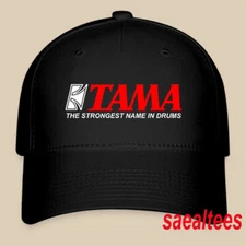 TAMA Drums Music Equipment Black Hat Twill Cap Baseball Cap Size S/M & L/XL
