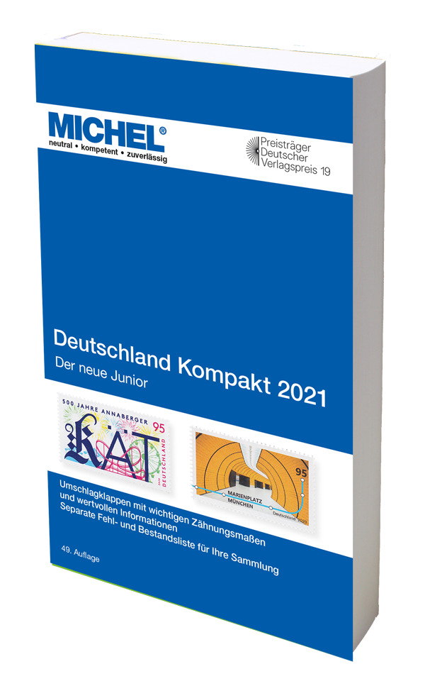 MICHEL Briefmarken Katalog Deutschland Kompakt 2021 (Junior) Neu