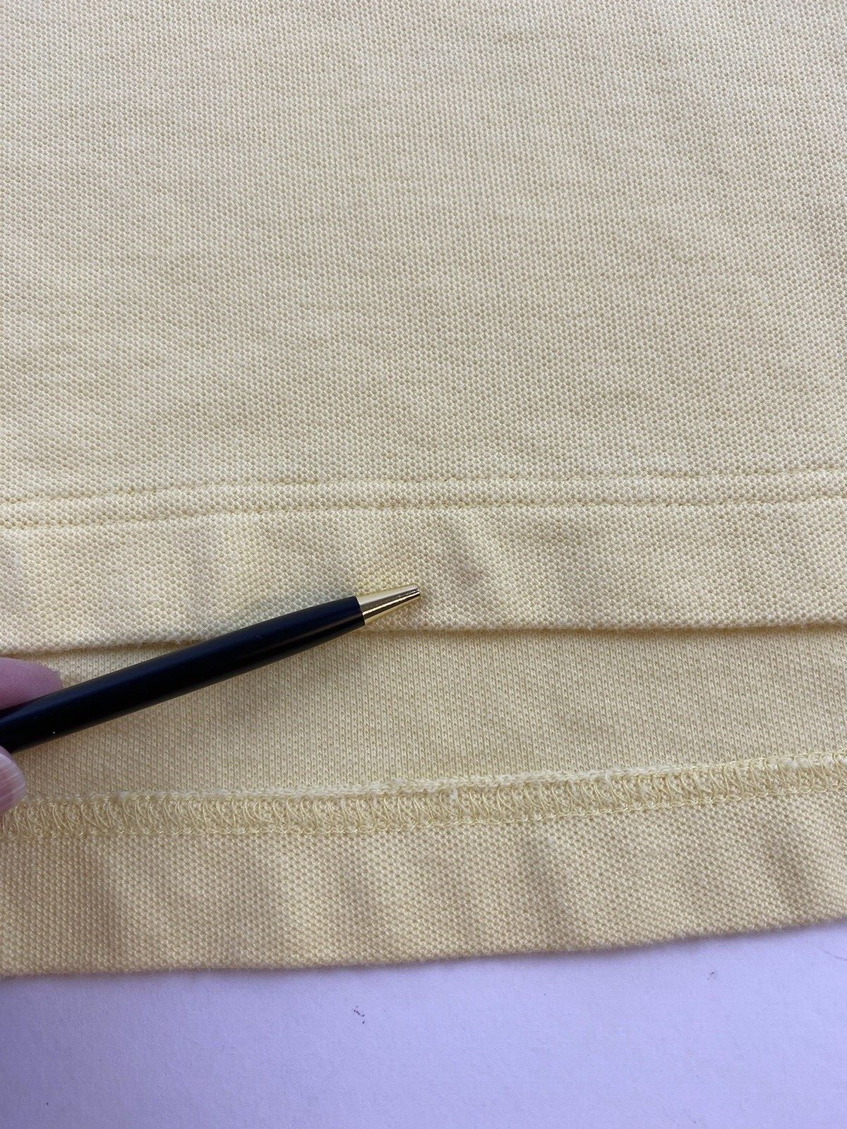 tommy hilfiger men's yellow short sleeve polo shirt size XL cotton thumbnail 6