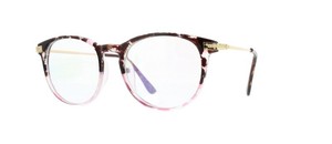 pink horn rimmed glasses