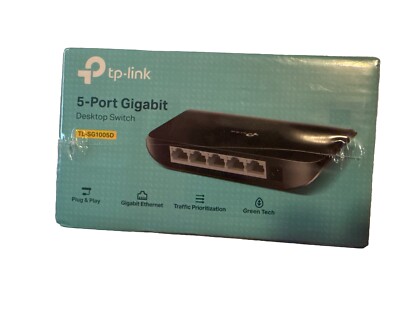 TP-Link TL-SG1005D 5-port Gigabit Desktop Switch New Sealed Networking