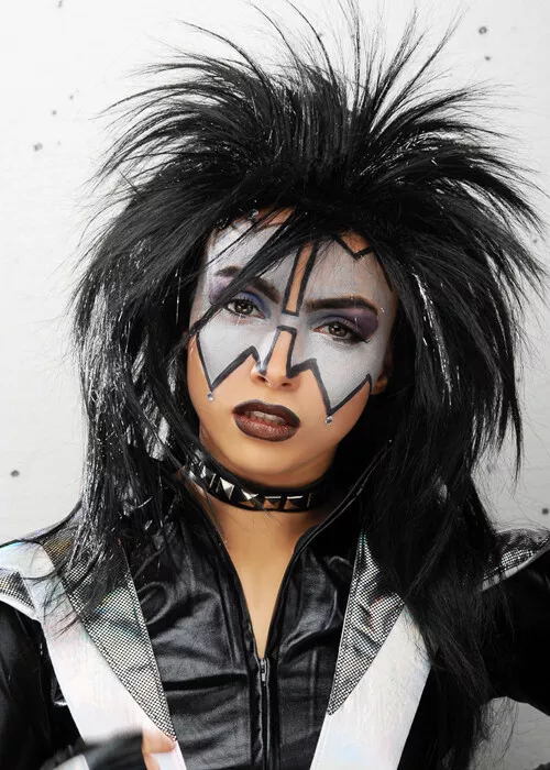 Black spiky wig deals